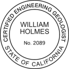 California Engineering Geologist Seal